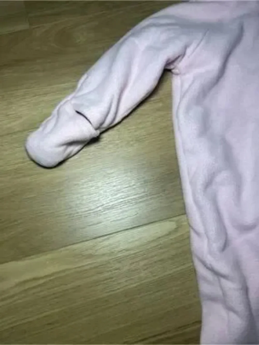 Old Navy Light Pink Hooded Zip Fleece One-Piece